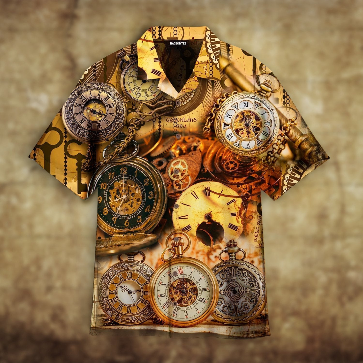 Pocket Watches Hawaiian Shirt