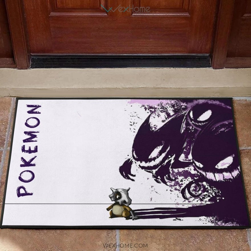 Pokemon Anime Karakara Pokemon With Danger Gengar Power Rubber Doormat Home Decor