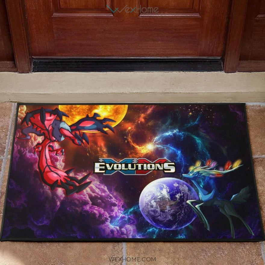 Pokemon Anime Pokemon X And Y Evolutions Fantastic Planet Rubber Doormat Home Decor