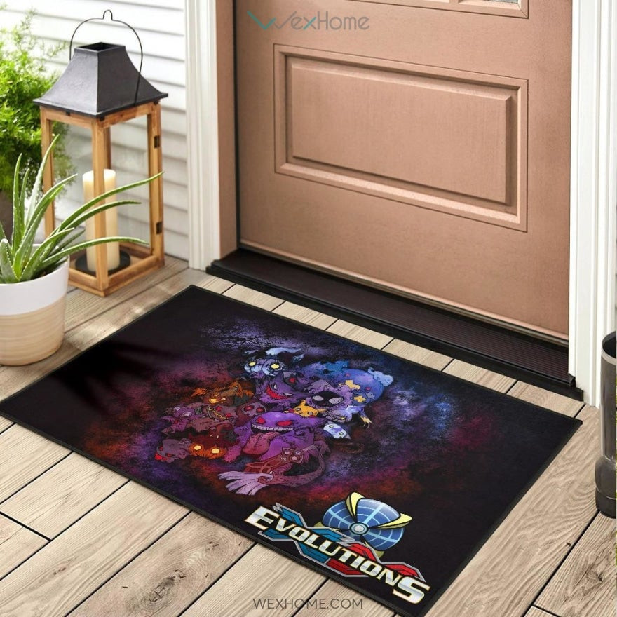 Pokemon Anime Scary Pokemon Evolution Halloween Cosplay Rubber Doormat Home Decor - Image 3