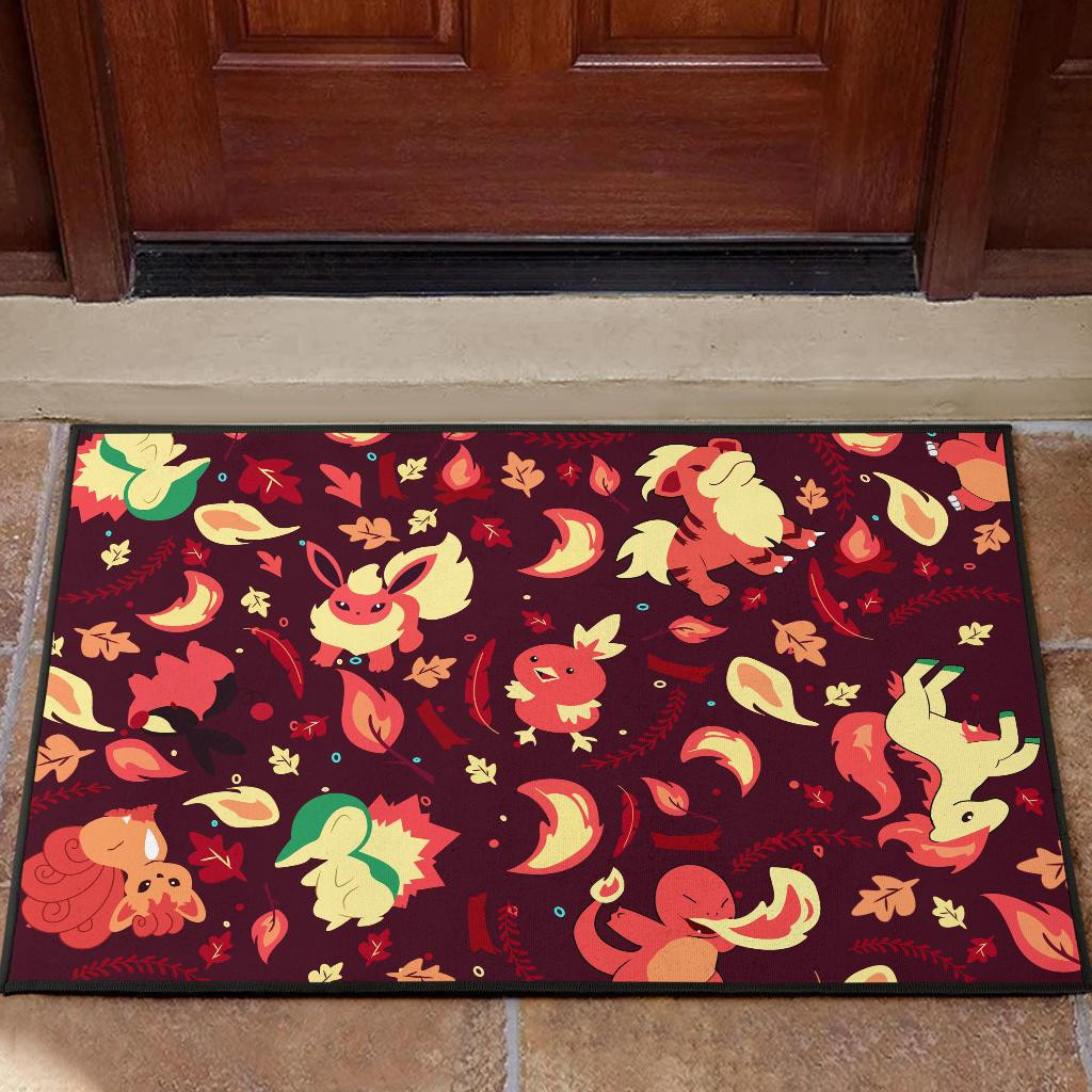 Pokemon Fire Rubber Doormats