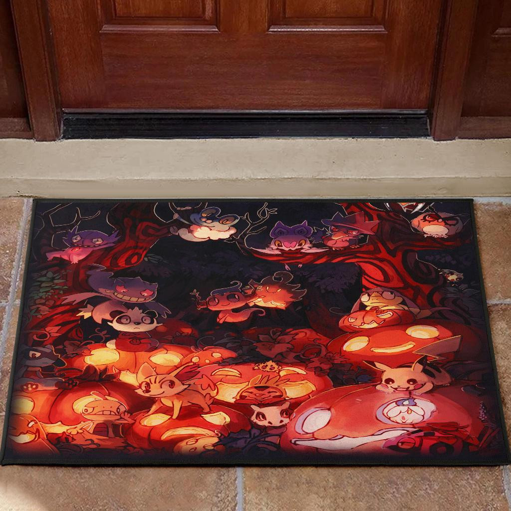 Pokemon Halloween Rubber Doormats