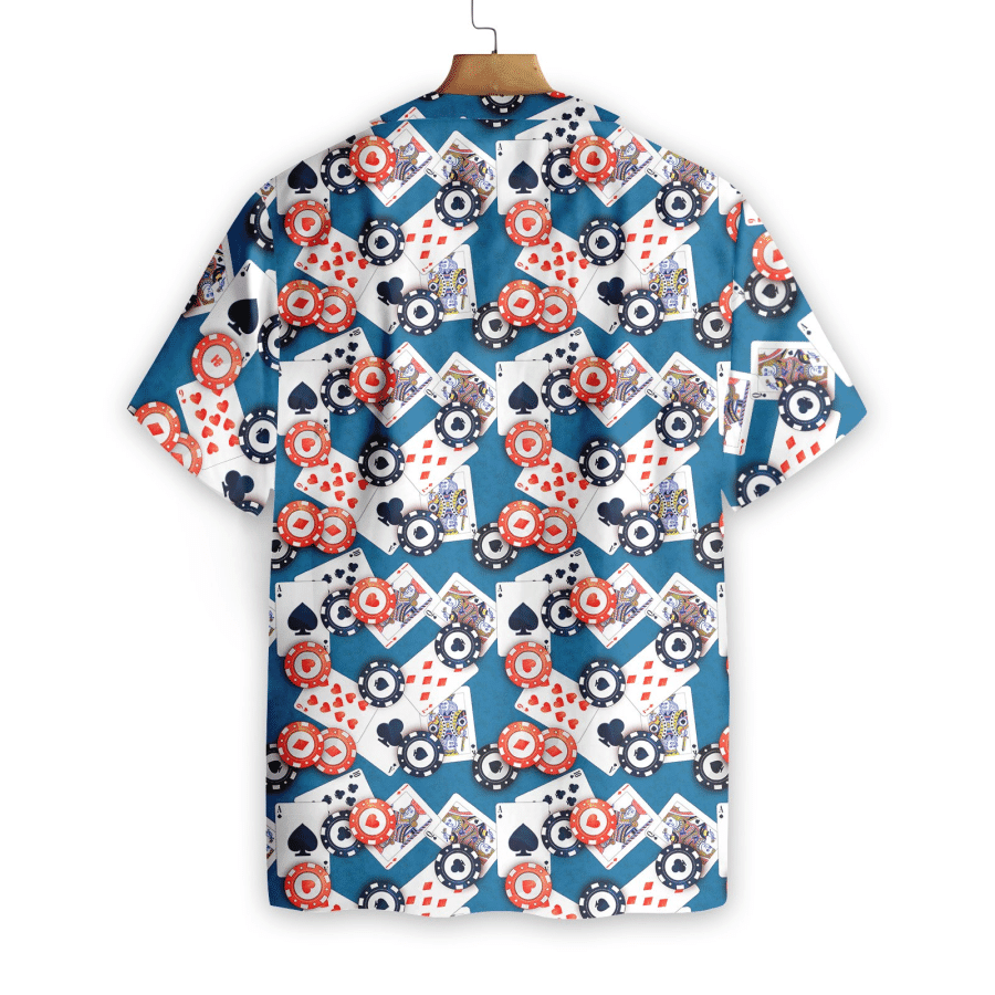 Poker Seamless Pattern 03 Hawaiian Shirt