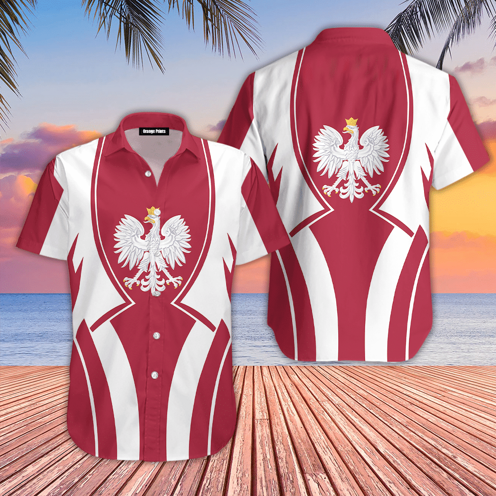 Poland In My Heart Hawaiian Shirt
