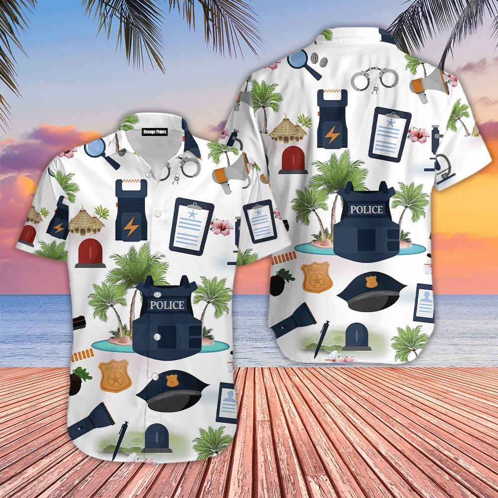 Police On Vacation Hawaiian Shirt