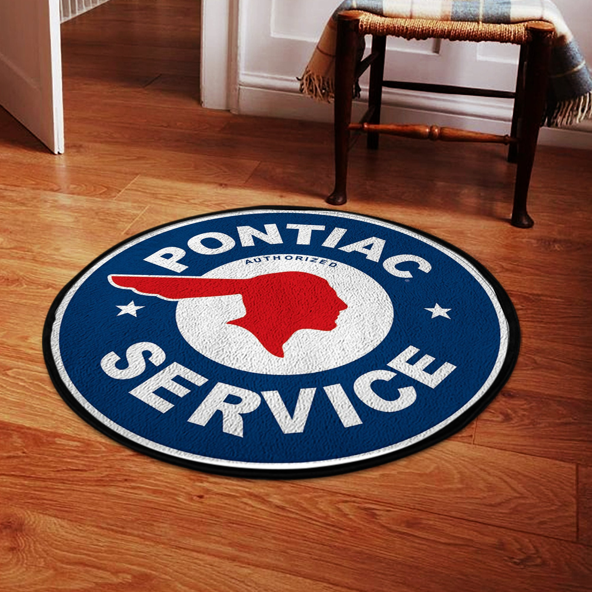 Pontiac Service Round Rug Carpet Bedroom Livingroom Home Decor