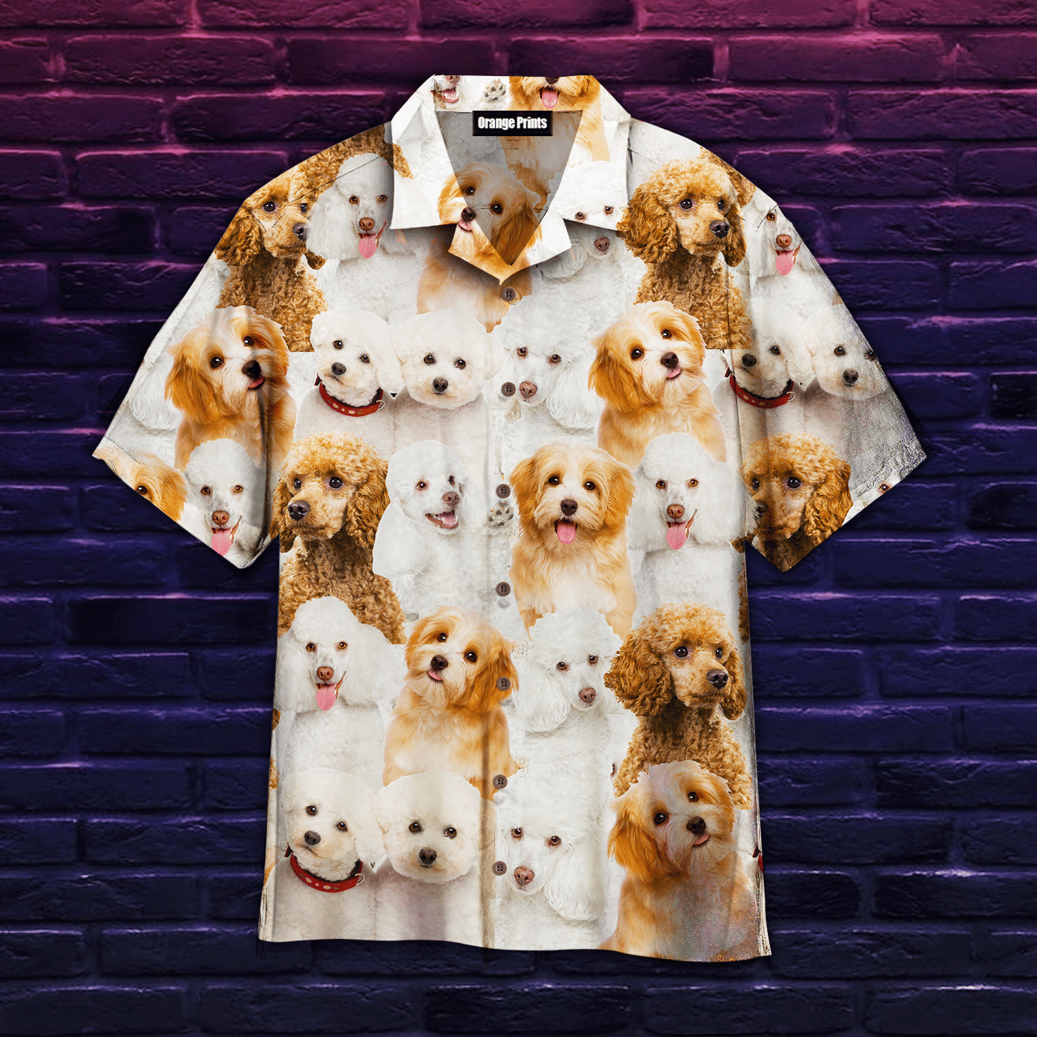 Poodle Funny Dog Hawaiian Shirt