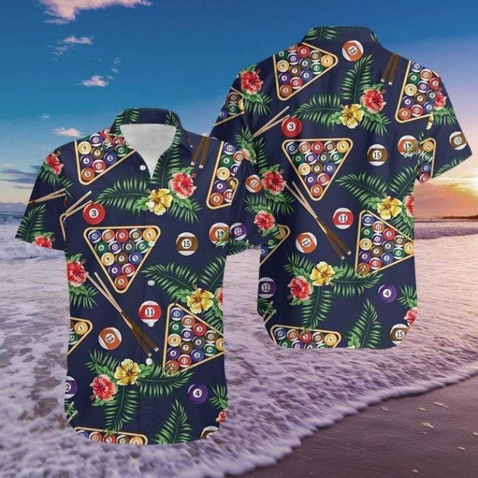 Pool Billiard Tropical Hawaiian Shirt