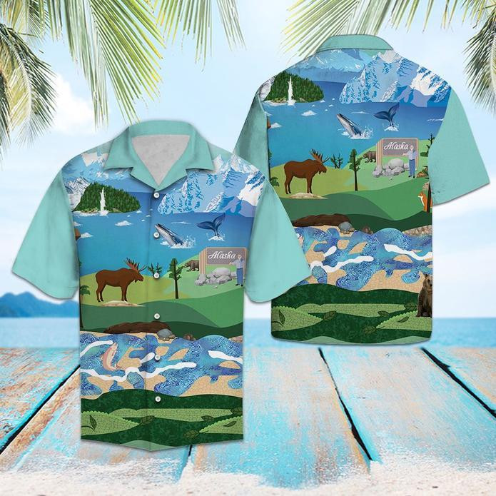 Portrait of Alaska Hawaiian Shirt