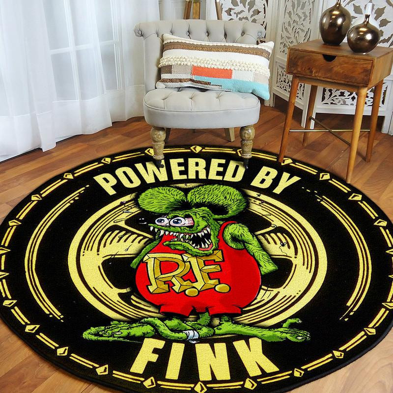 Power By Fink Round Rug Carpet Bedroom Livingroom Home Decor