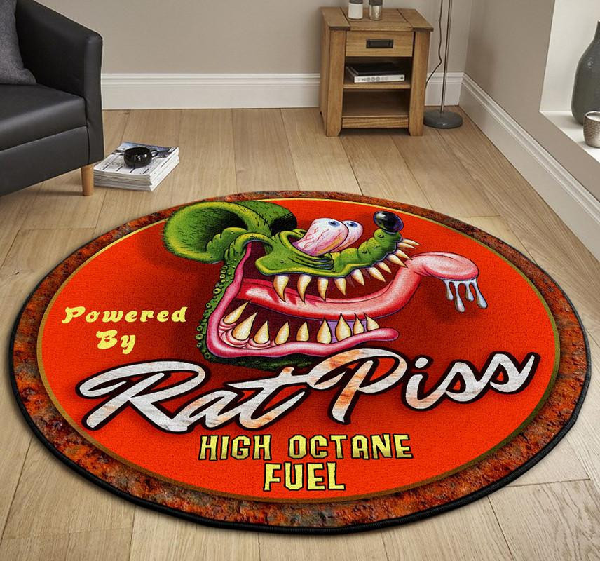 Power By Rat Piss Round Rug Carpet Bedroom Livingroom Home Decor