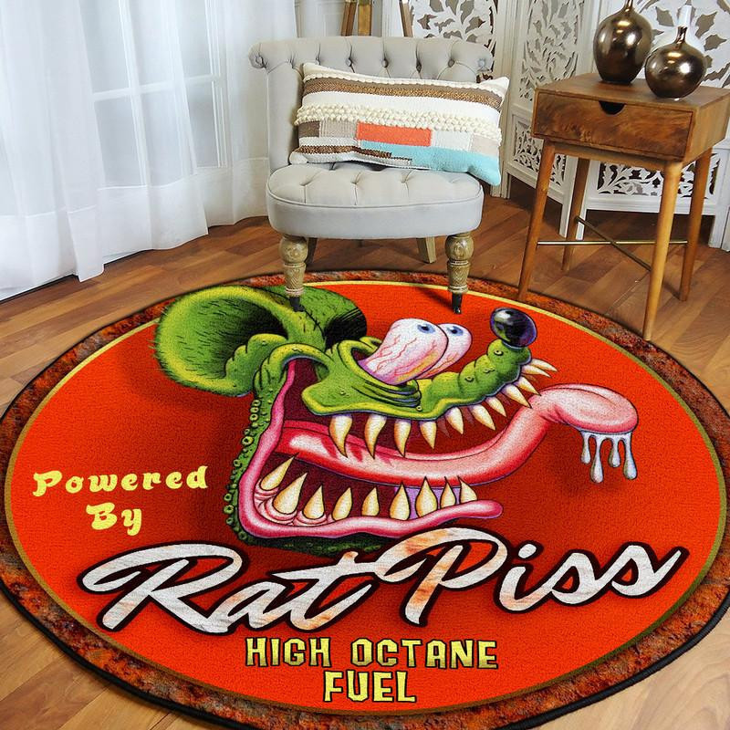 Power By Rat Piss Round Rug Carpet Bedroom Livingroom Home Decor - Image 3