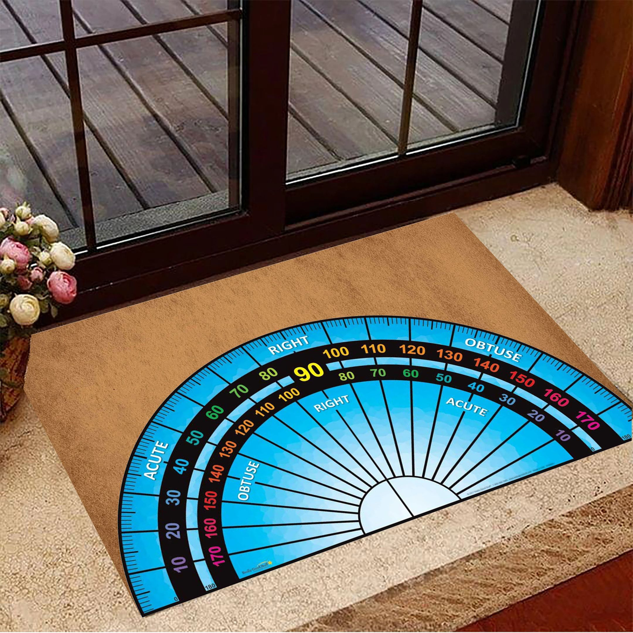 Protractor Rubber Doormat Front Door Mat Indoor Outdoor