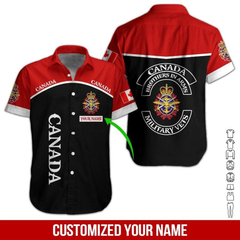 Proud Canadian Personalized Hawaiian Shirt