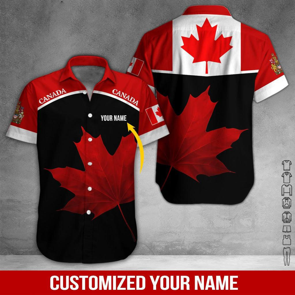 Proud Canadian Personalized Hawaiian Shirt