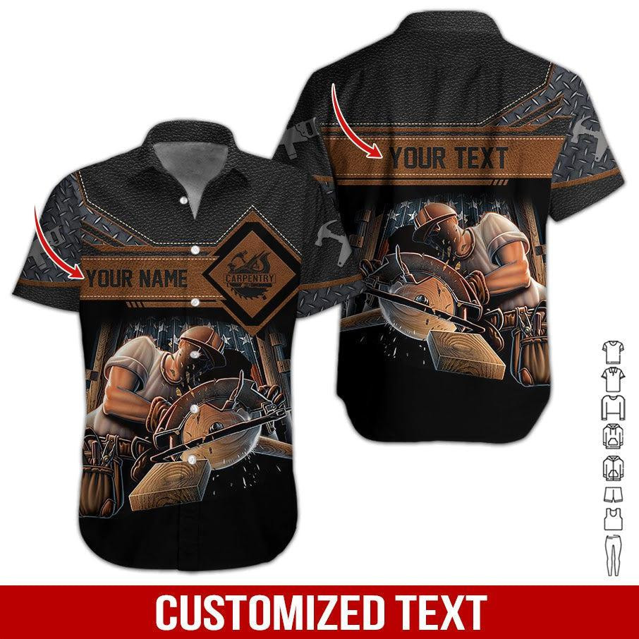 Proud Carpenter Personalized Hawaiian Shirt
