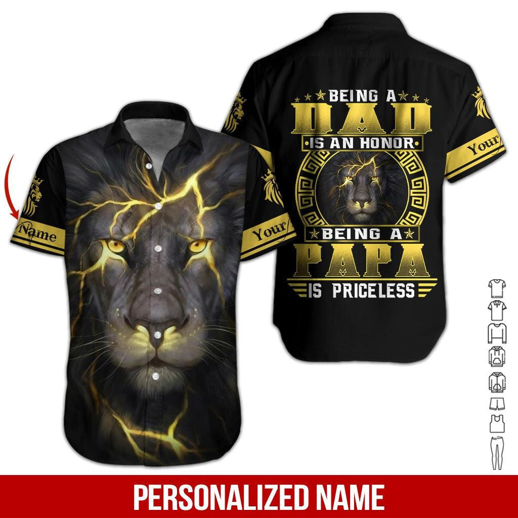 Proud Dad Personalized Hawaiian Shirt