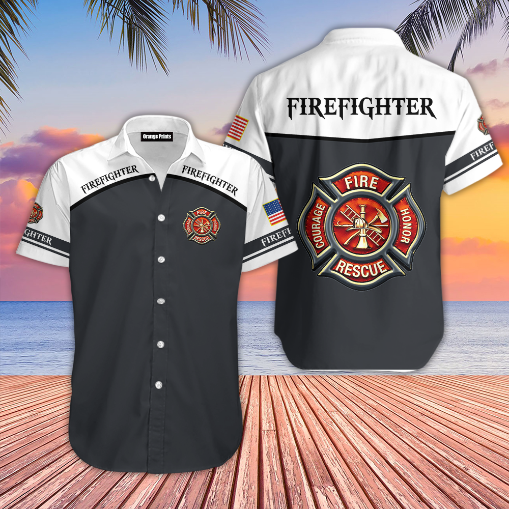 Proud Firefighter Hawaiian Shirt