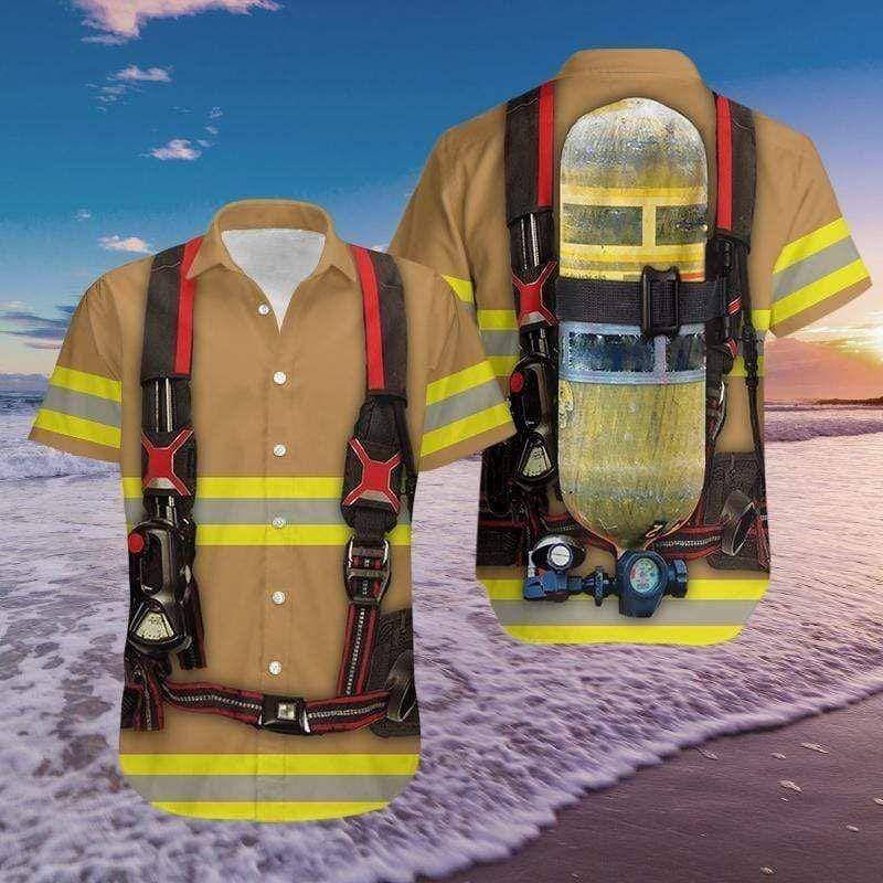 Proud Firefighter Outfit Hawaiian Shirt