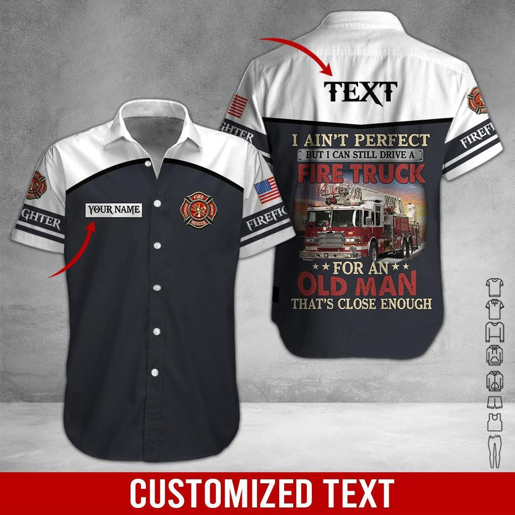 Proud Firefighter Personalized Hawaiian Shirt
