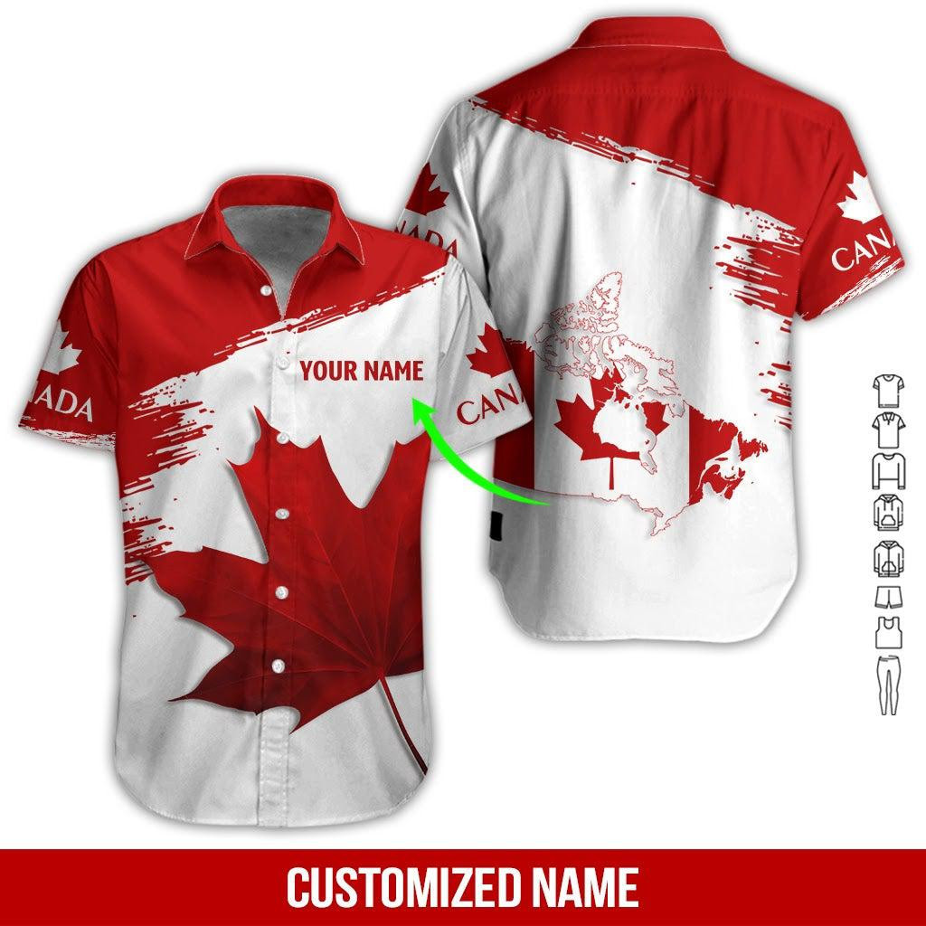 Proud To Be Canadian Personalized Hawaiian Shirt