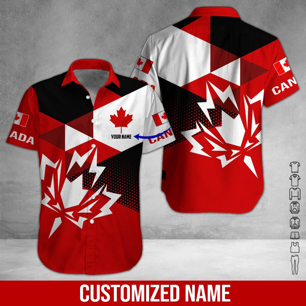 Proud To Be Canadian Personalized Hawaiian Shirt