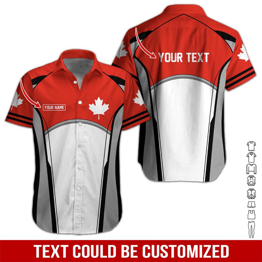 Proud To Be Canadian Personalized Hawaiian Shirt