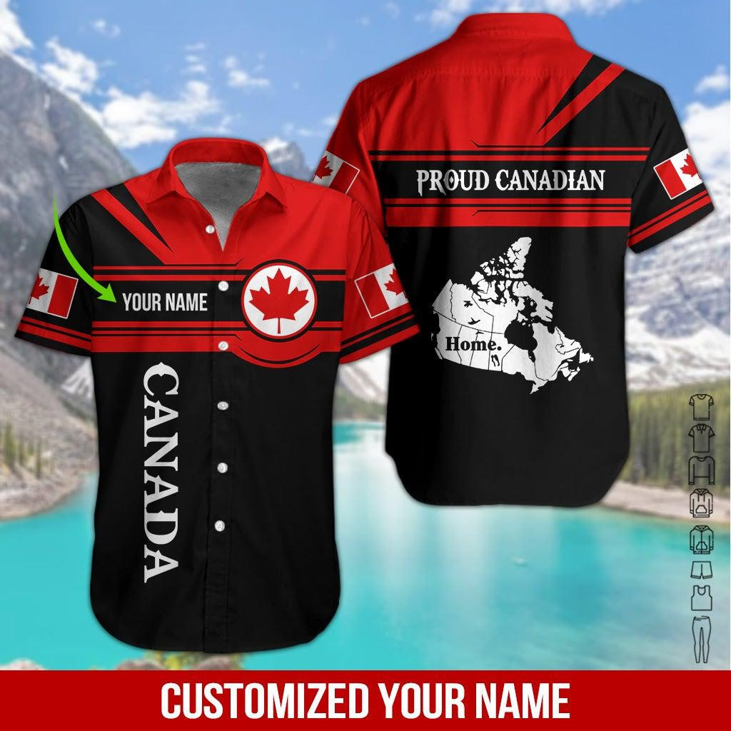 Proud To Be Canadian Personalized Hawaiian Shirt