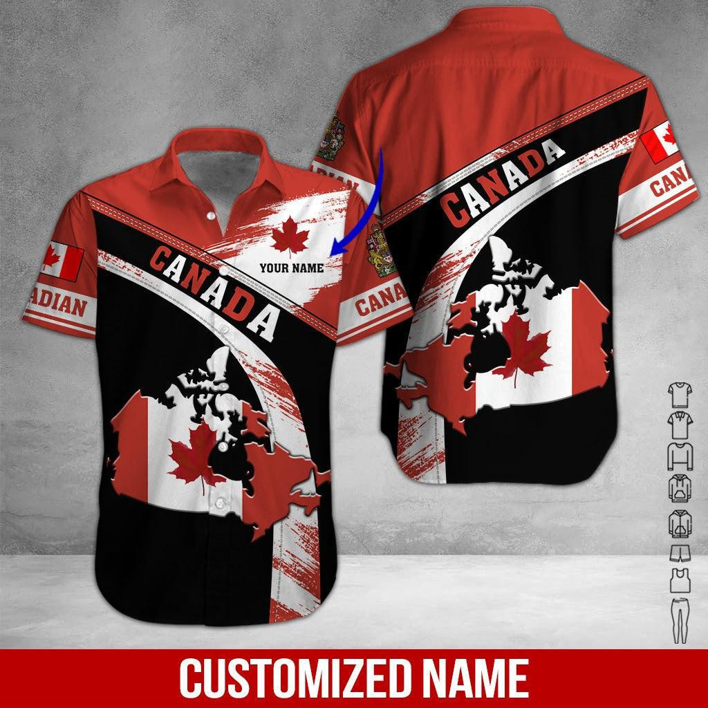 Proud To Be Canadian Personalized Hawaiian Shirt