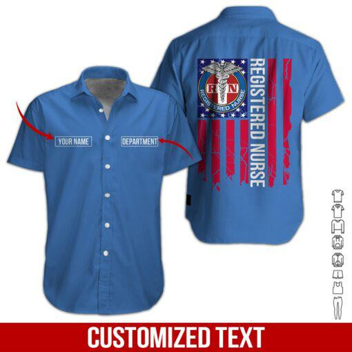 Proud To Be Nurse RN Personalized Hawaiian Shirt