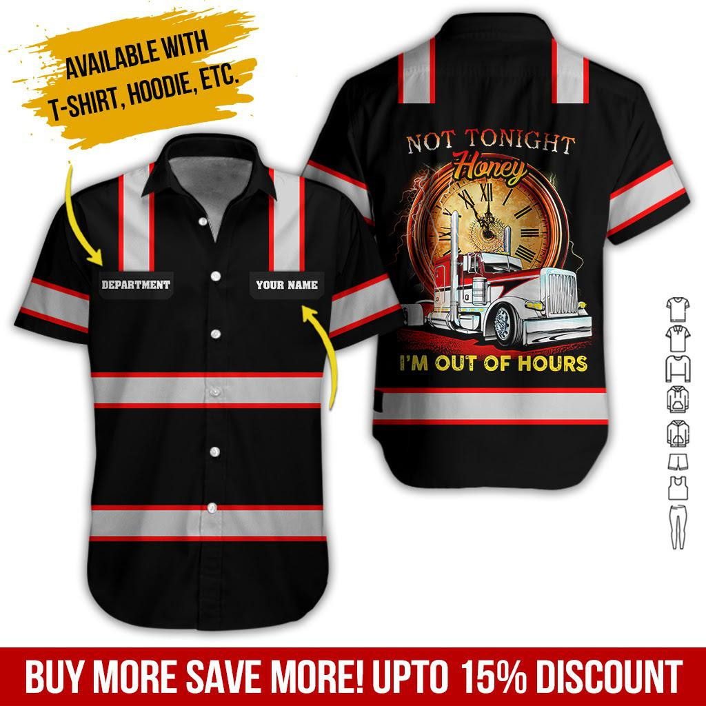 Proud Trucker Personalized Hawaiian Shirt