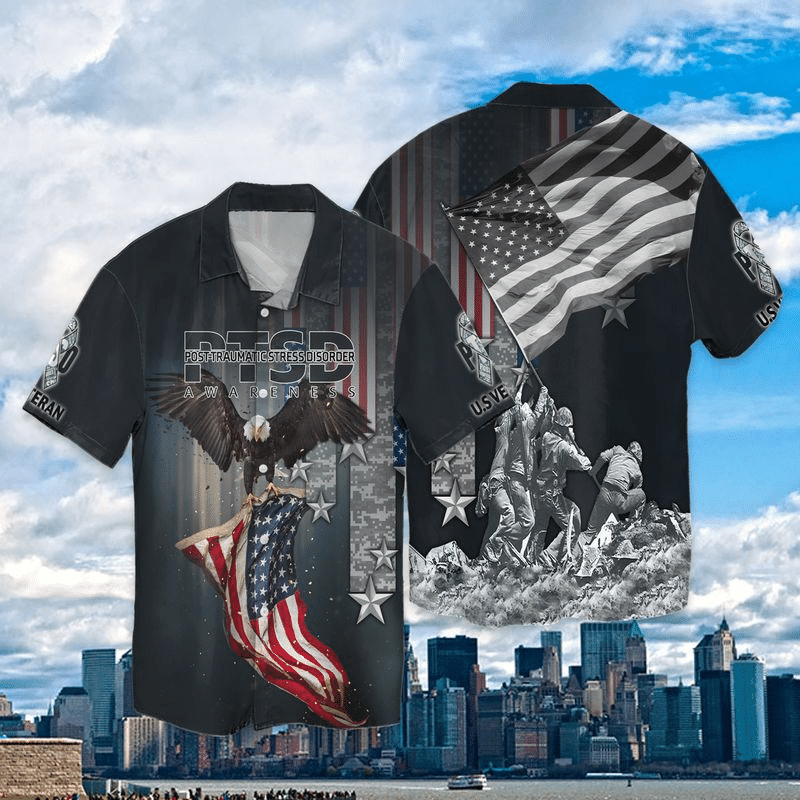 PTSD - Veteran Hawaiian Shirt