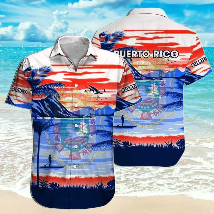 Puerto Rico Beach Hawaiian Shirt