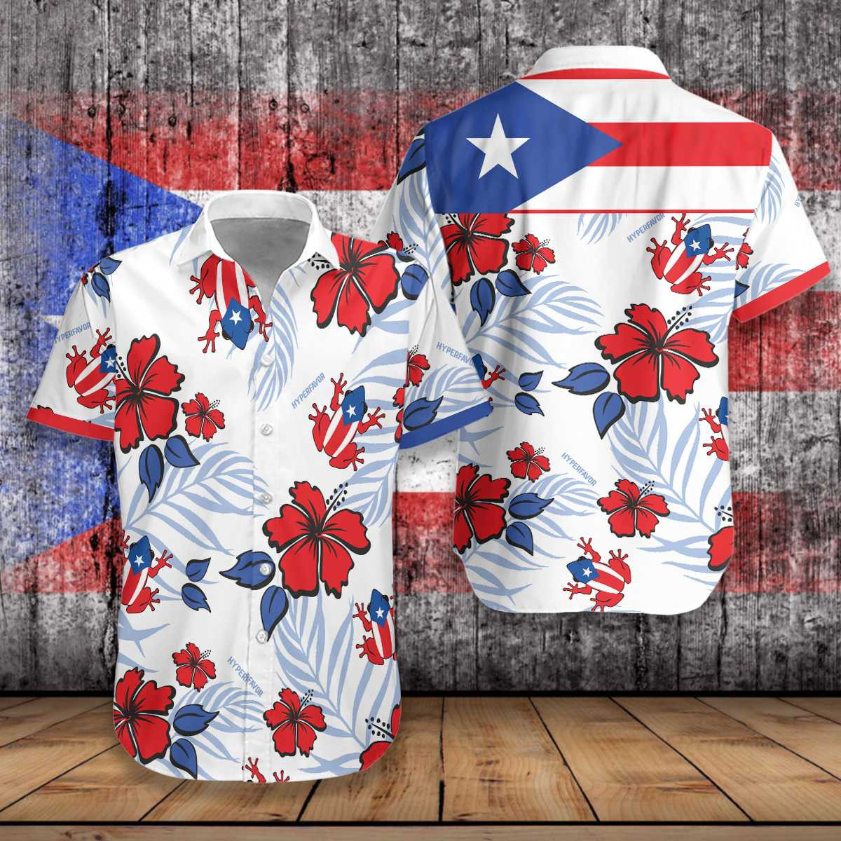 Puerto Rico Common CoquÃŒ Flag Hawaiian Shirt