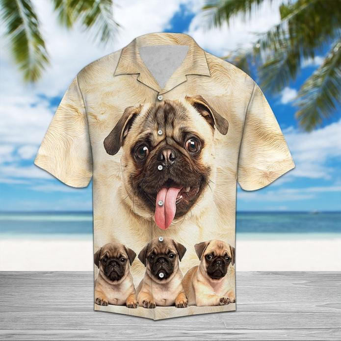 Pug Great Hawaiian Shirt