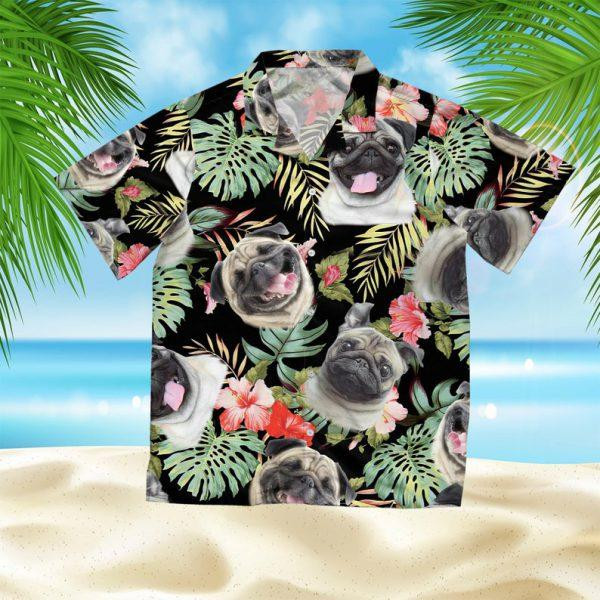 Pug Hawaiian Shirt