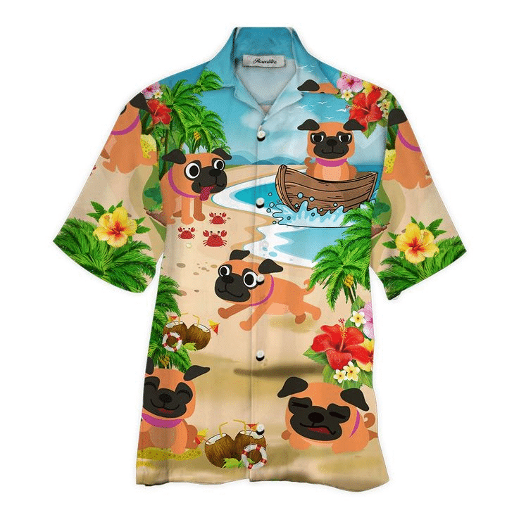 Pug Hawaiian Shirt