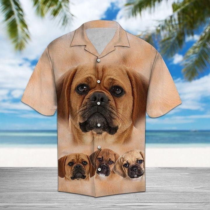 Puggle Great Hawaiian Shirt