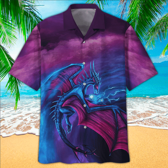 Purple Dragon Hawaiian Shirt
