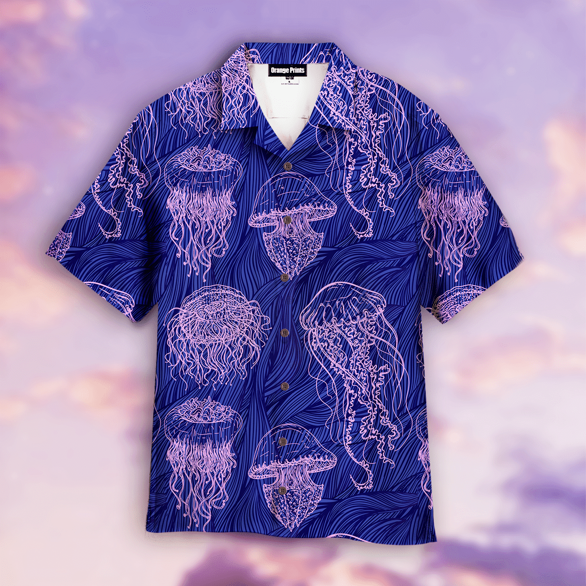 Purple Jellyfish Hawaiian Shirt