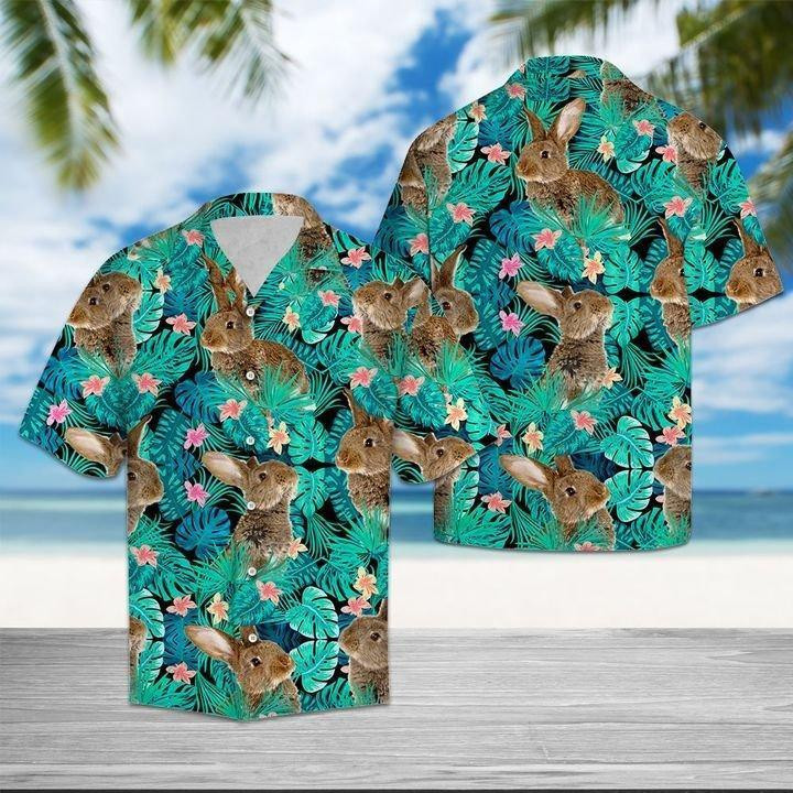 Rabbit Tropical Hawaiian Shirt