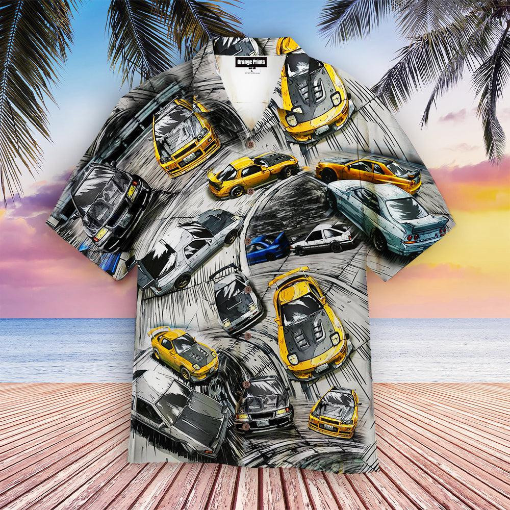Racing Car Hawaiian Shirt