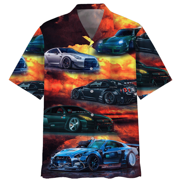 Racing Car Hawaiian Shirt