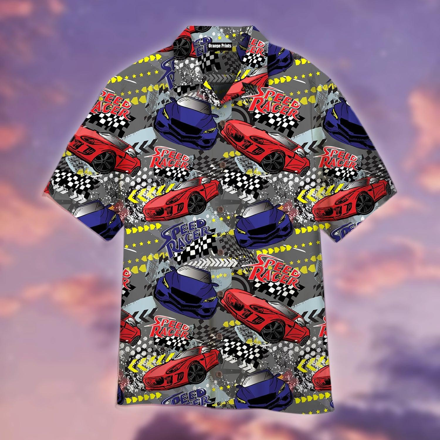 Racing Car Speed Racer Hawaiian Shirt