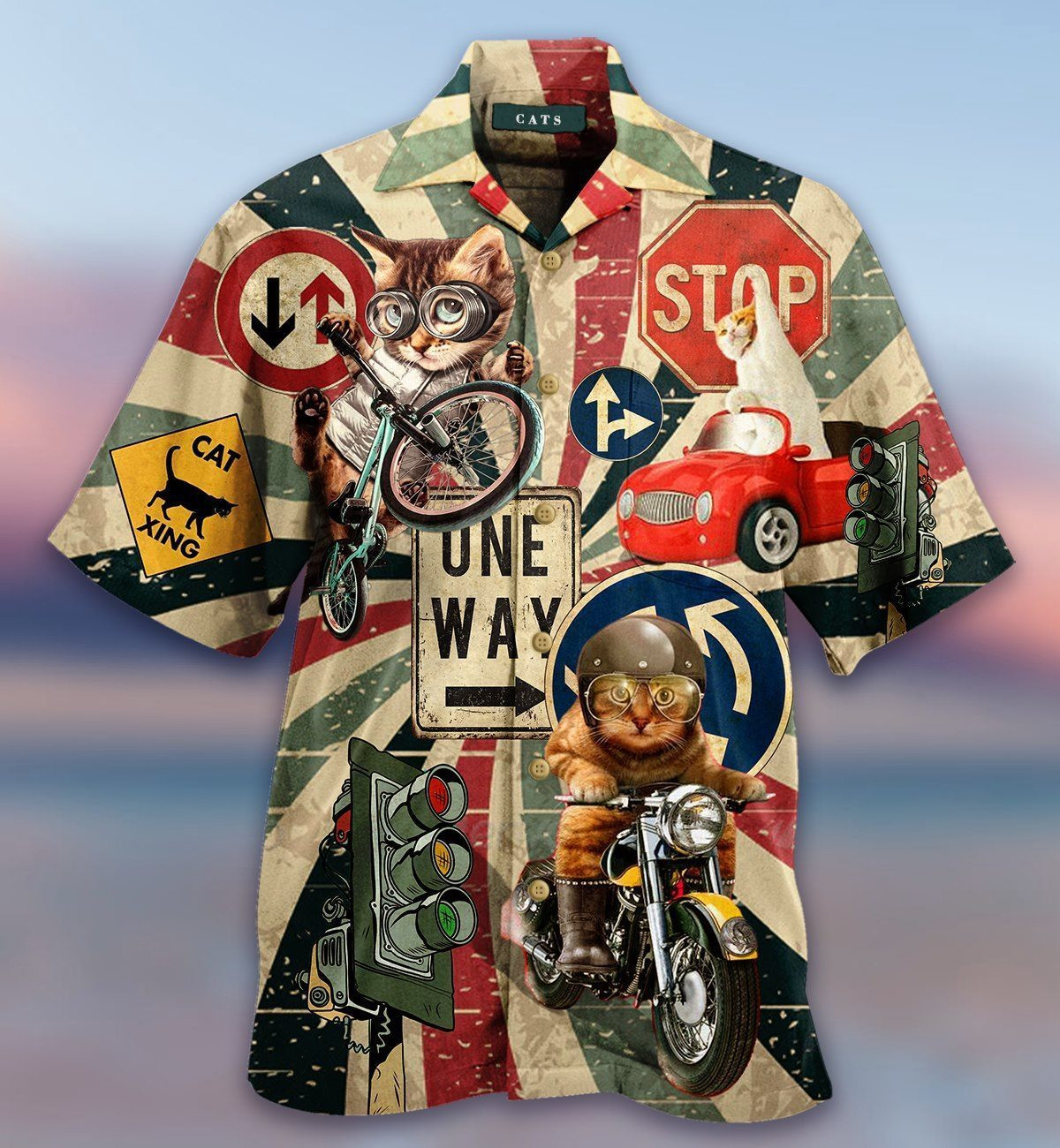 Racing Cats Hawaiian Shirt