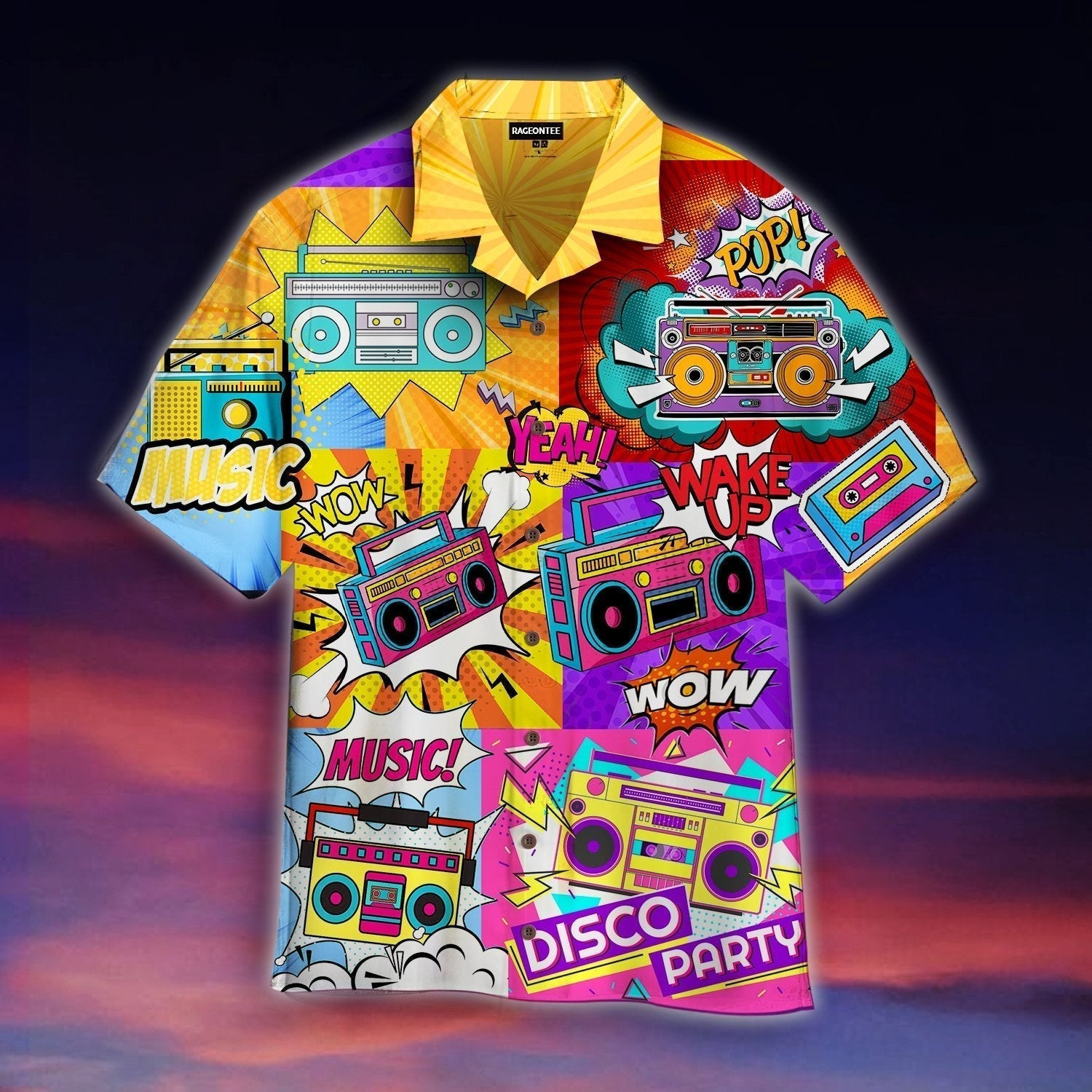 Radio Music Pop Art Hawaiian Shirt