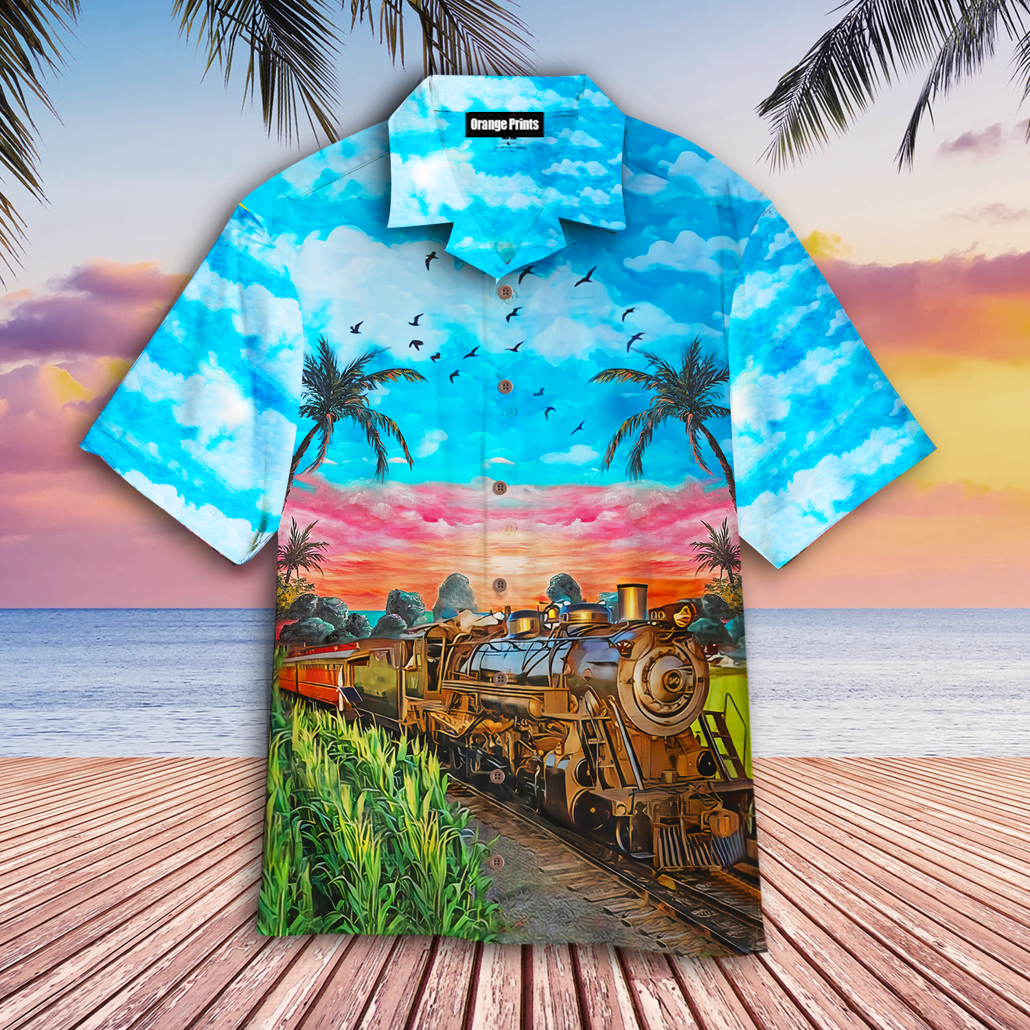 Rail Road Hawaiian Shirt