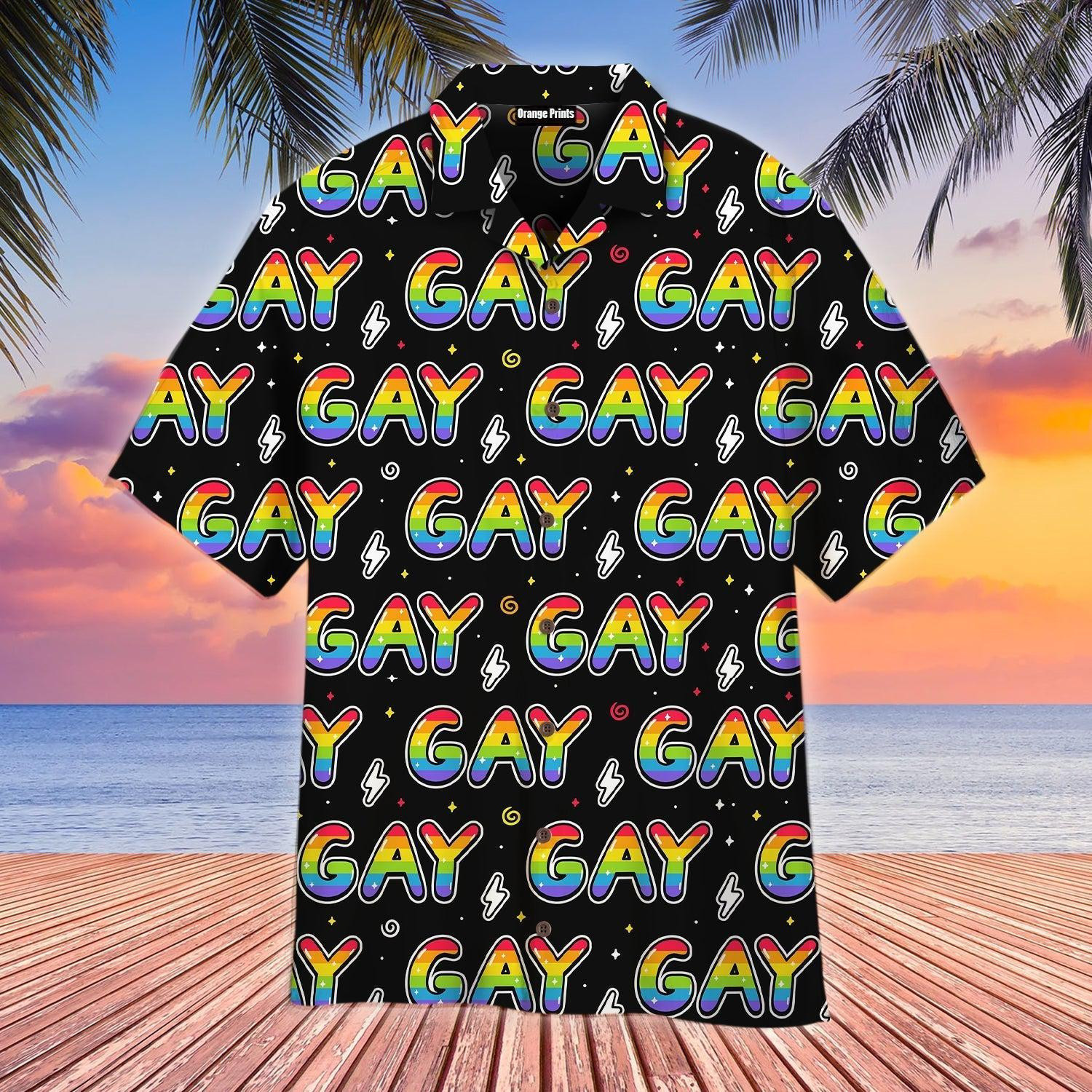 Rainbow Gay Pride LGBT Hawaiian Shirt