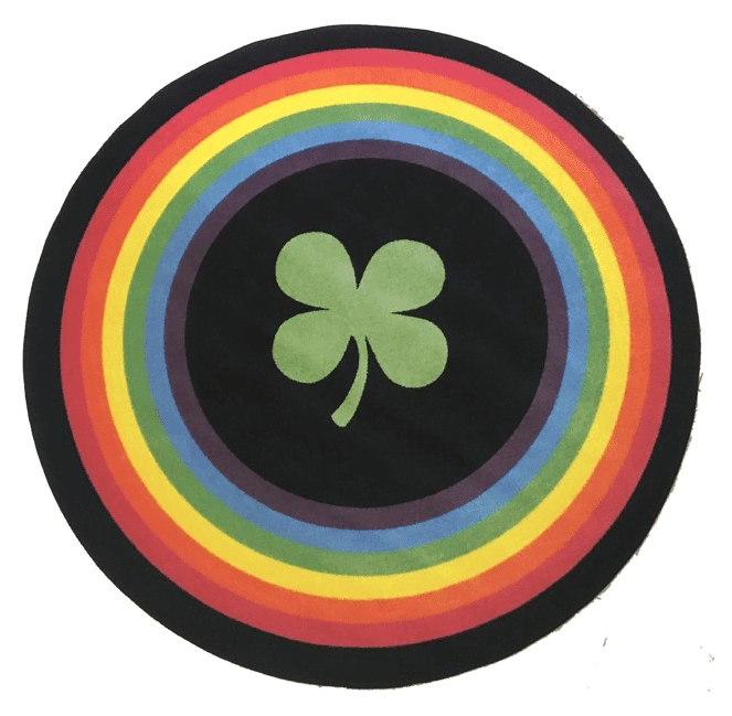 Rainbow St Patricks Round Rug Carpet Bedroom Livingroom Home Decor