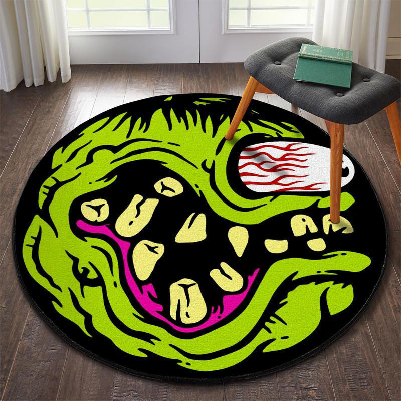 Rat Fink Round Rug Carpet Bedroom Livingroom Home Decor